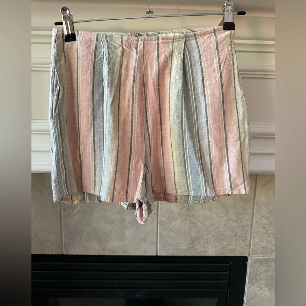 Show Me Your MuMu - Sawyer Shorts Pastel Striped - Size Small